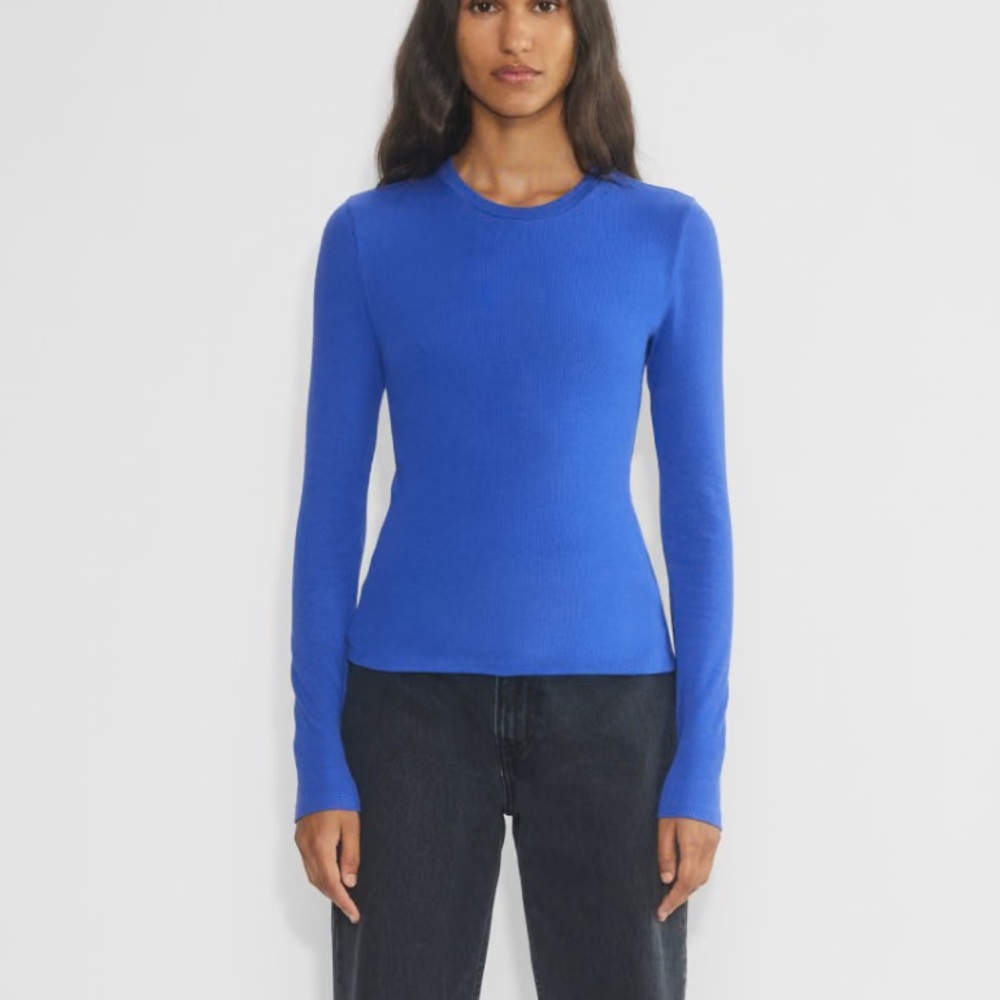 Aritzia TNA Jazz Blue Homestretch Longsleeve Small
